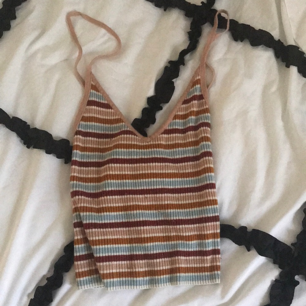 Kendall & Kylie striped tank top